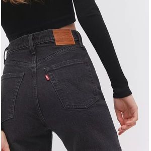 Levi’s Ribcage Straight Jean 25 / 29 Black Cagey